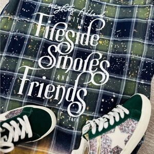 Plaid shirt with Script Design